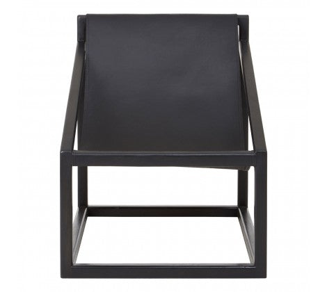 ZANZI CHAIR - BLACK LEATHER