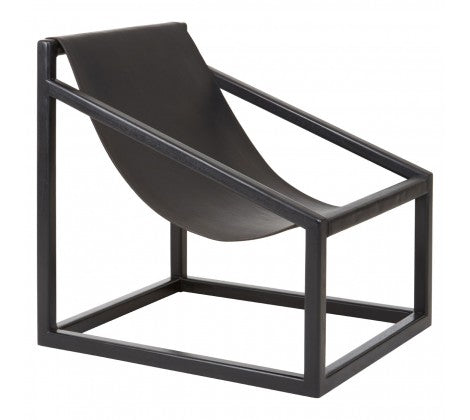 ZANZI CHAIR - BLACK LEATHER