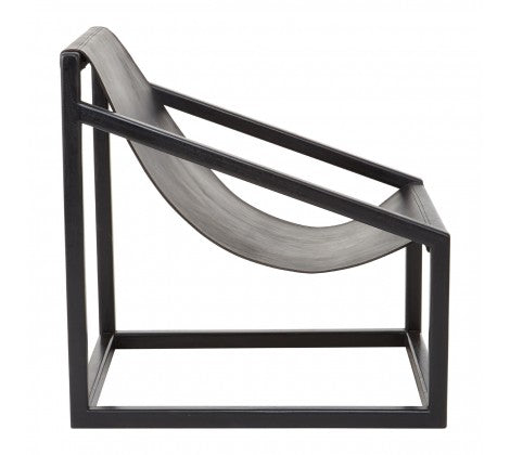 ZANZI CHAIR - BLACK LEATHER
