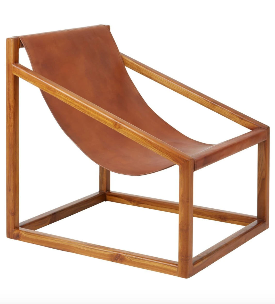 ZANZI CHAIR - BROWN LEATHER