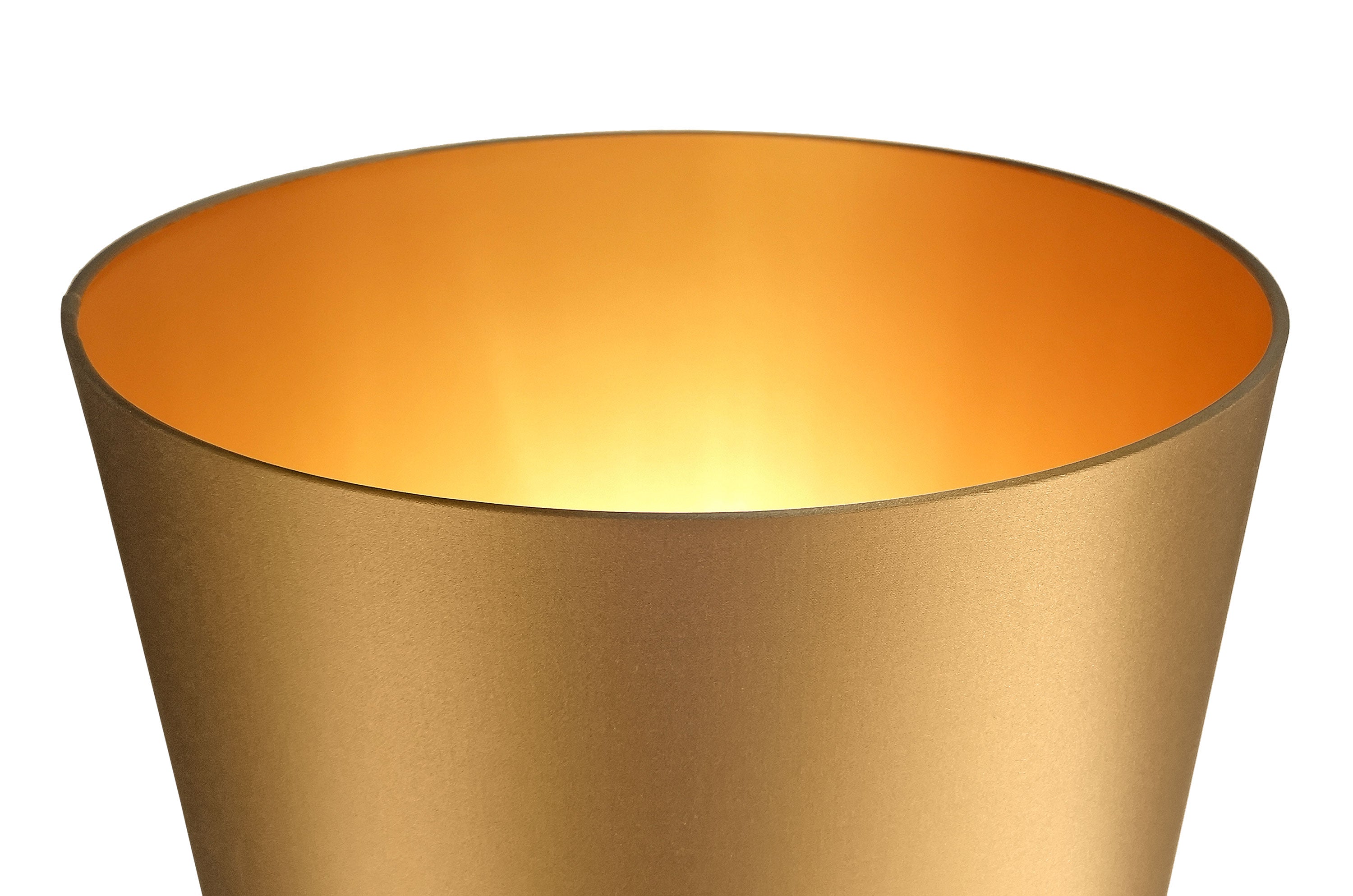 ANTIQUE URN LAMP GOLD SHADE