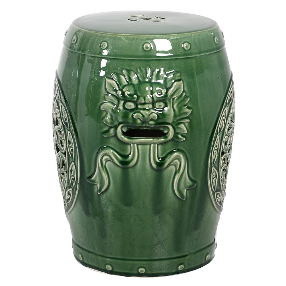 Green Ceramic Stool