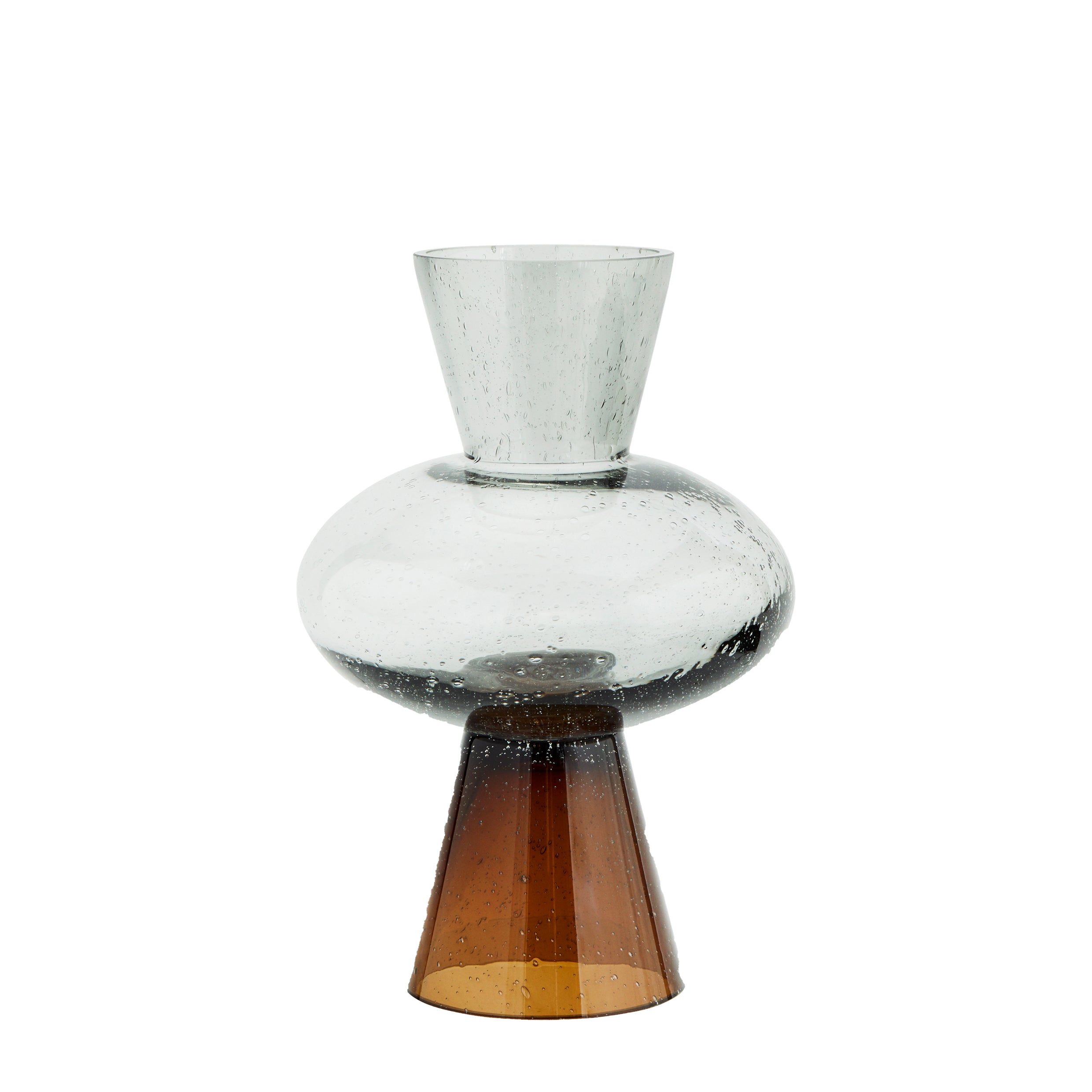 TWO TONE GLASS VASE